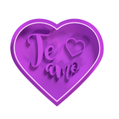 Te amo corazon cursiva