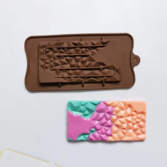 Tableta de chocolate Fragment facetada cristal - SomosCubik