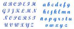 Lettering 1 Mayuscylas y Minusculas 2 CM