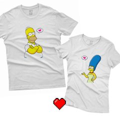PACK 2 REMERAS HOMERO Y MARGE SAN VALENTIN