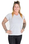 Remera gris melange (Mujer)