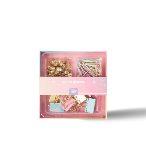 Set de oficina pastel