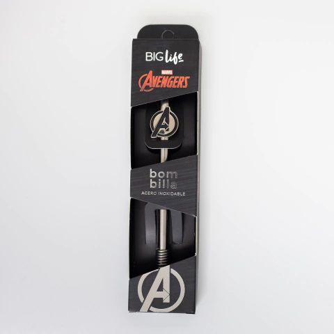 BOMBILLA ACERO INOXIDABLE CON DIJE- AVENGERS