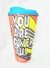Vaso Fluo con tapa café y packaging - comprar online