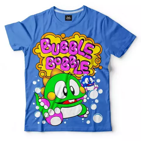Remera Bubble Bobble Azul