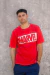 Remera logo marvel roja
