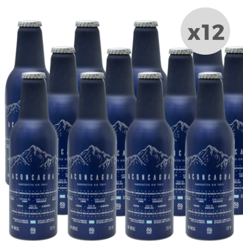Gin Tonic Aconcagua Clásico Ready to Drink 355ml x 12 unidades