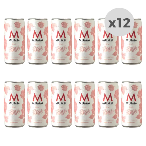 Espumante Mumm Brut Rose Lata 269ml x12