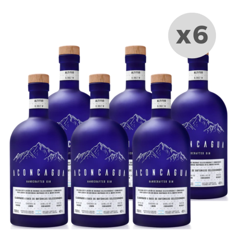 Gin Aconcagua Blue Edition Botella 750ml x 6 unidades