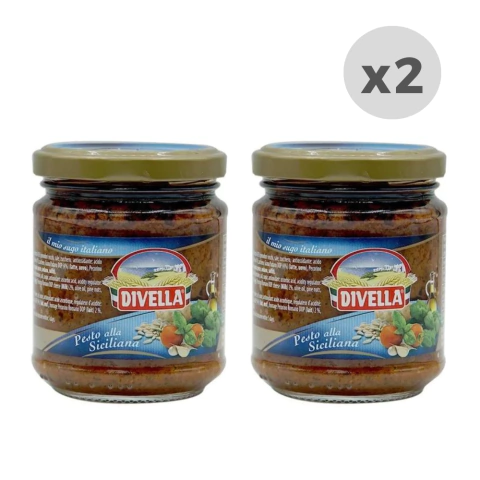 Pesto Divella alla Siciliana Italia 190g x2