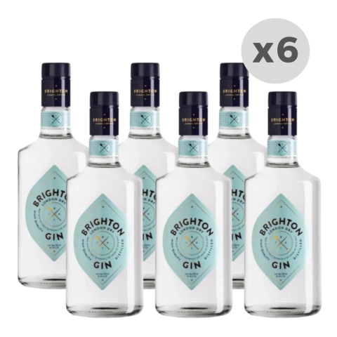 Gin Brighton London Dry 700ml x 6 unidades