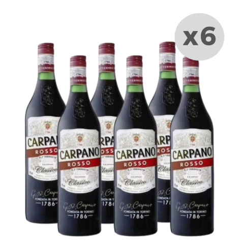 Vermouth Carpano Rosso Aperitivo 950ml x 6 unidades