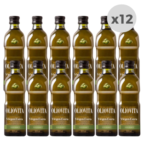 Aceite de Oliva Oliovita Gourmet Botella 500ml x12