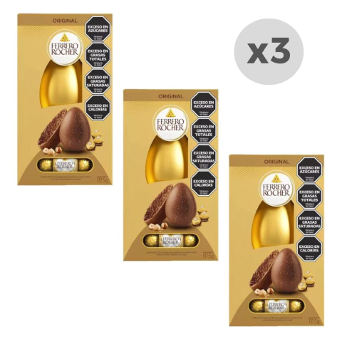 Huevo de Pascua Ferrero Rocher Box con Bombones 137,5gr x 3