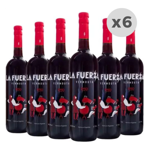 Vermouth La Fuerza Rojo Aperitivo x 6 unidades