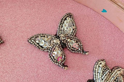 Aplique Mariposa Plata 3 - comprar online