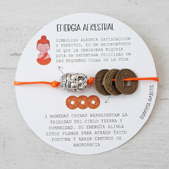 PULSERA ENERGIA ANCESTRAL NARANJA en internet