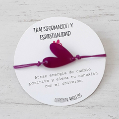 PULSERA LATIDO MAGICO VIOLETA - GUAYOYITA MAYORISTA
