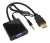 CABLE VGA HEMBRA A HDMI MACHO+PLUG 3,5MM (COD: 10900591/15600475)
