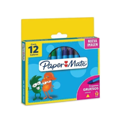 CRAYONES JUMBO X 12 PAPER MATE