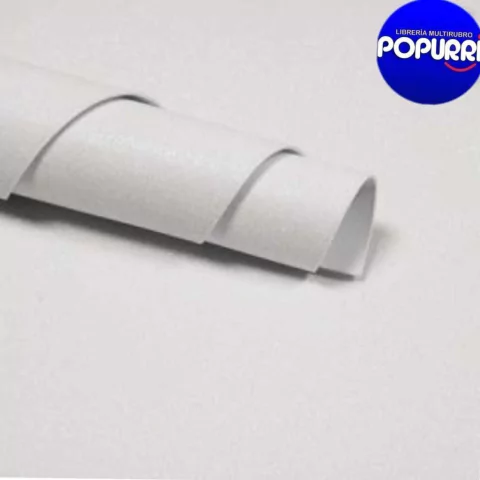 GOMA EVA GLITTER- BLANCO