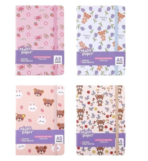 CUADERNO MP A-5 MINI PATCH 96 HOJAS RAYADO