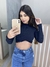 Cropped Gola Faixa Rosa na internet