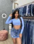 Saia Jeans Planet Girls - (cópia) en internet