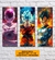 Combo #001 · 3 Cuadros Goku + Vegeta + Freezer · Canvas 80x30 cms - comprar online