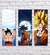 Combo #005 · 3 Cuadros Goku · Canvas 80x30 cms - comprar online
