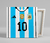 Cuadro Selección Argentina Animación · 40x40 cm en internet