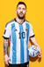 Banner Lionel Messi Qatar 2022 · 120x80 cms - comprar online