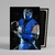 Cuadro Mortal Kombat · Sub Zero · Canvas Con Bastidor 60x40 cm - comprar online