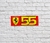 Calco Ferrari Carlos Sainz Nº55 · 11x4 cms