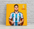 Cartel Julián Alvarez Qatar 2022 #02 · 30x30 cm