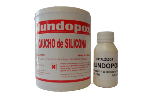 Caucho De Silicona Mundopox Profesional para Moldes x 1 kg