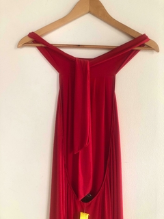 Vestido rojo Flor gagliani - tienda online