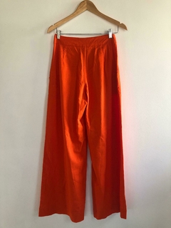 Pantalon lino naranja Zhoue - CAMBIARTE