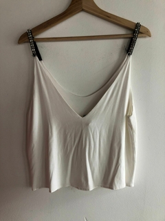 Musculosa brillos Paz Cornu - tienda online