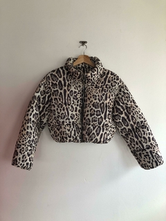 Campera puffer animal print