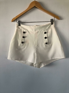 Short de vestir blanco