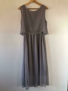 Vestido gris gasa