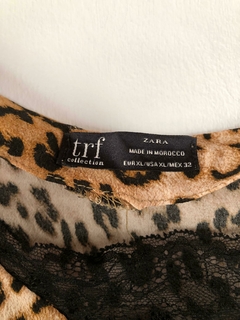 Musculosa animal print Zara en internet