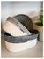 CESTO OVAL ALTO GRIS NEVADO - comprar online