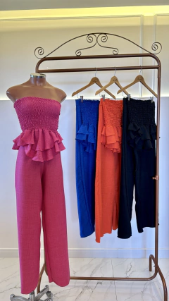 Conjunto Romena - Tecido: Dallas - Savana