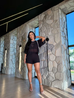 Conjunto Mari (3 peças) - Tecido: Alfaiataria + tule (forrado) na internet