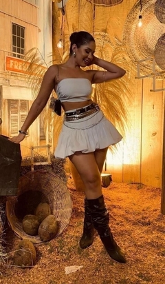 Conjunto Erica - Tecido: Alfaiataria Premium (forrado) - Savana