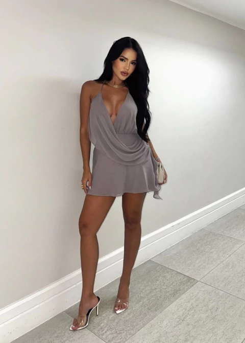 Vestido Sasha - Tecido: Ice Drop (forrado) - comprar online