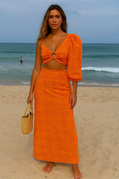 Conjunto Nívia - Tecido: Algodão Bordado (forrado) - comprar online