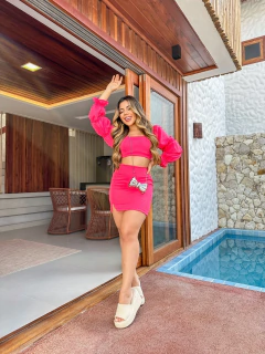 Conjunto Paloma - Tecido: Linho (forrado)